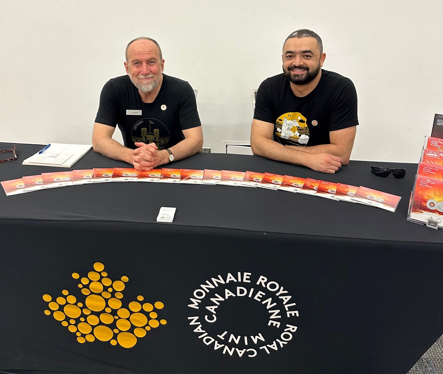 Mint employees Christopher Ward and Salim El Rhaffari at the 2023 IHHG in Ottawa