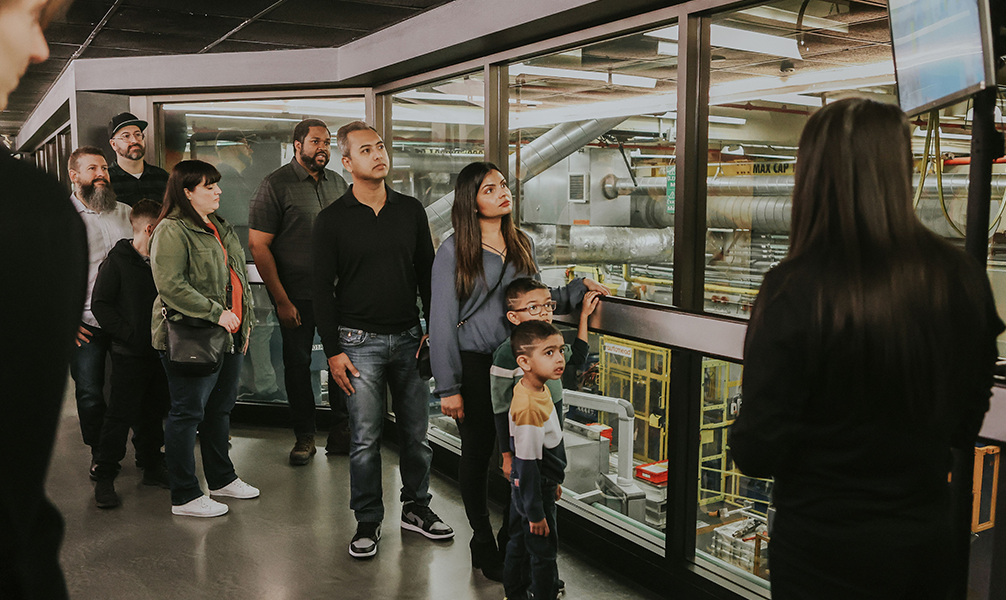 Photo of people on a Guided Tour at The Ottawa Mint.