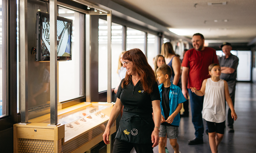Photo of people on a Guided Tour at The Winnipeg Mint.