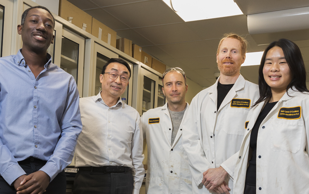 Group photo of five Mint employees.