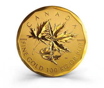 100-kilogram, 99.999% pure gold coin—the Million Dollar Coin