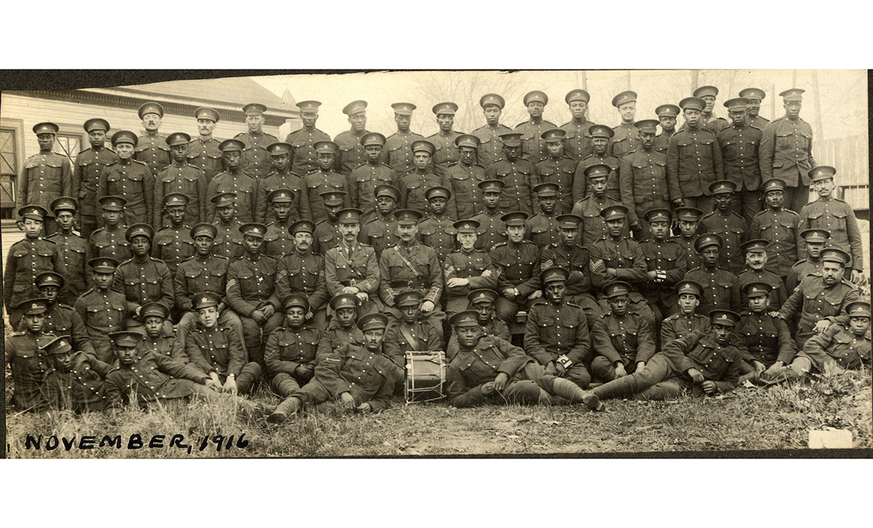 No. 2 Construction Battalion servicemen, November 1916