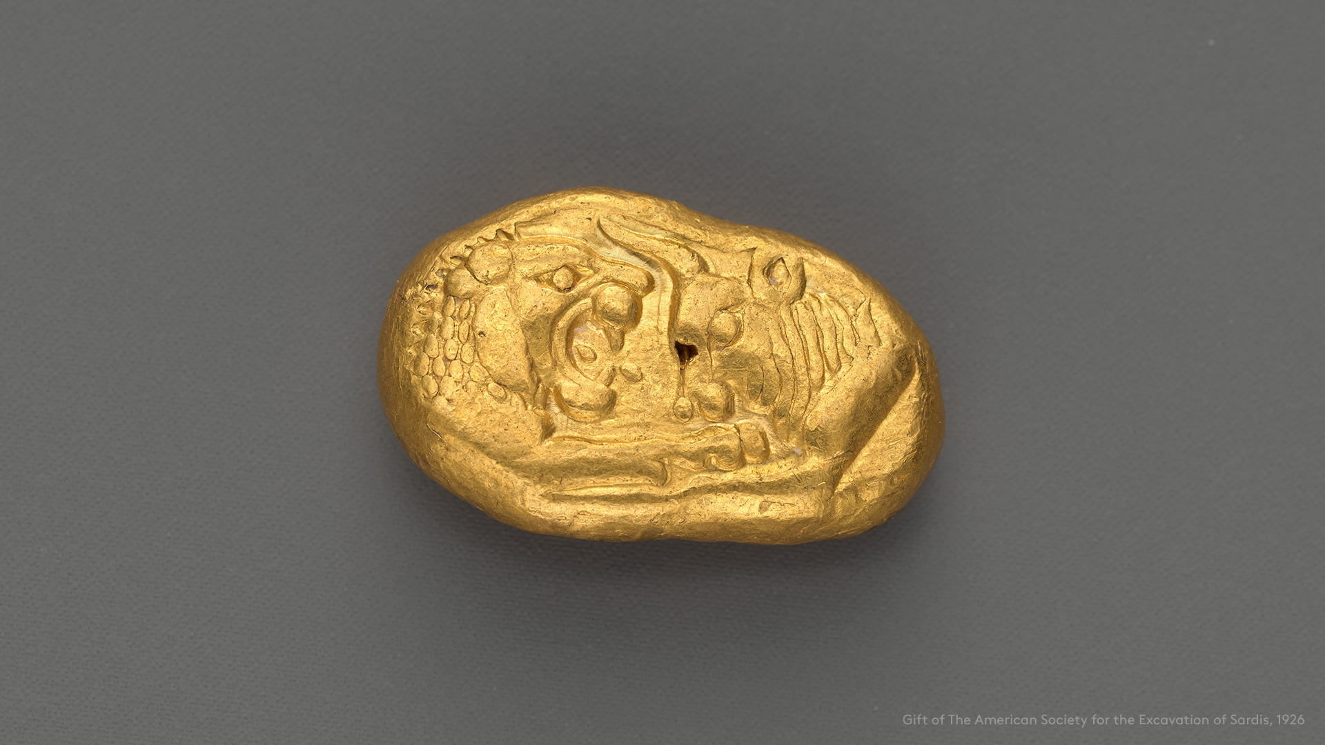 Lydian gold stater from ca. 560–546 BCE