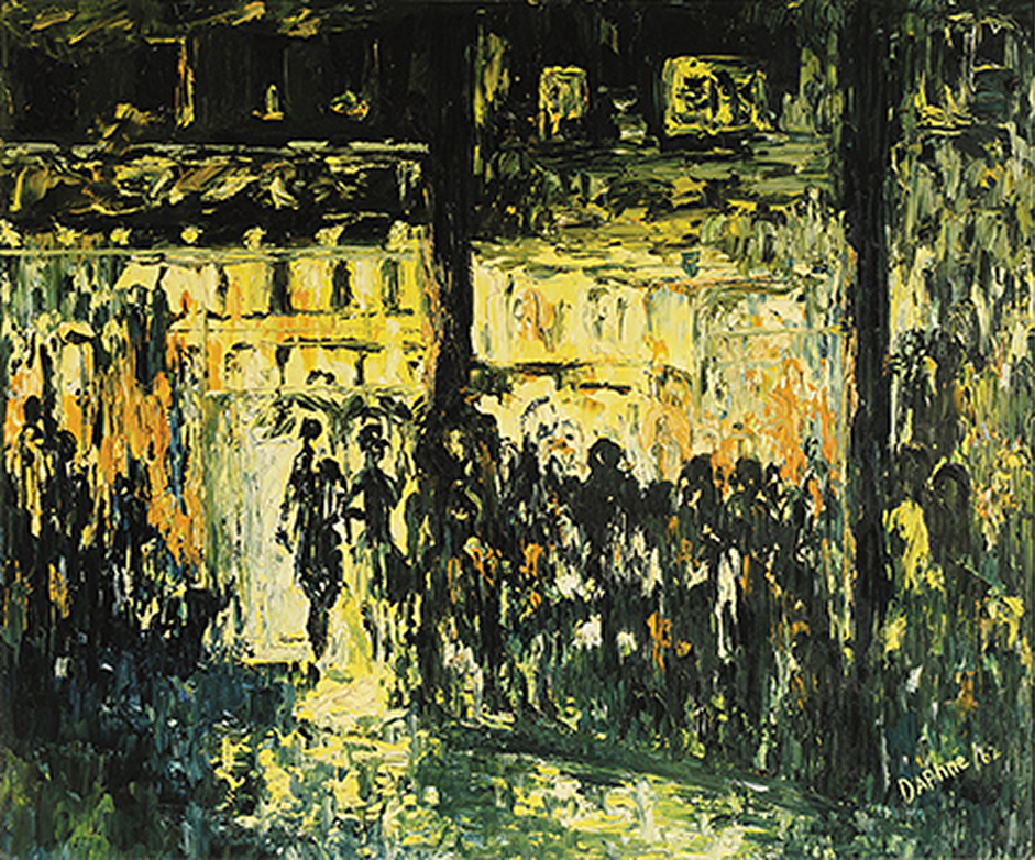 Theatre Queue, 1962 - Daphne Odjig