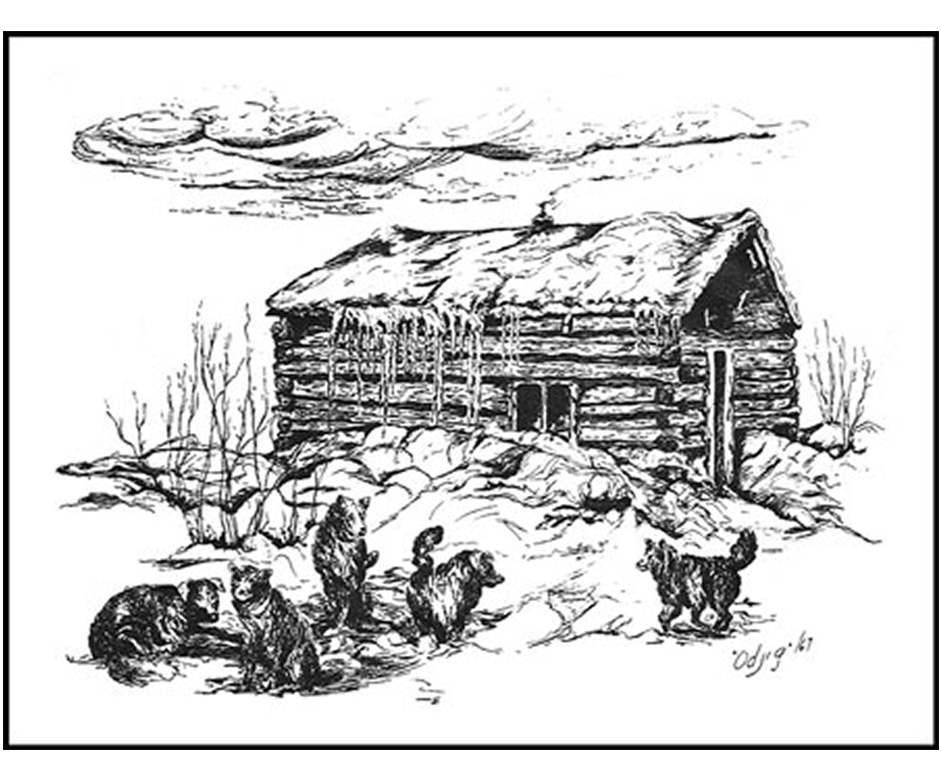 1003 Chemahawin Cabin, Series of the North, 1967 - Daphne Odjig