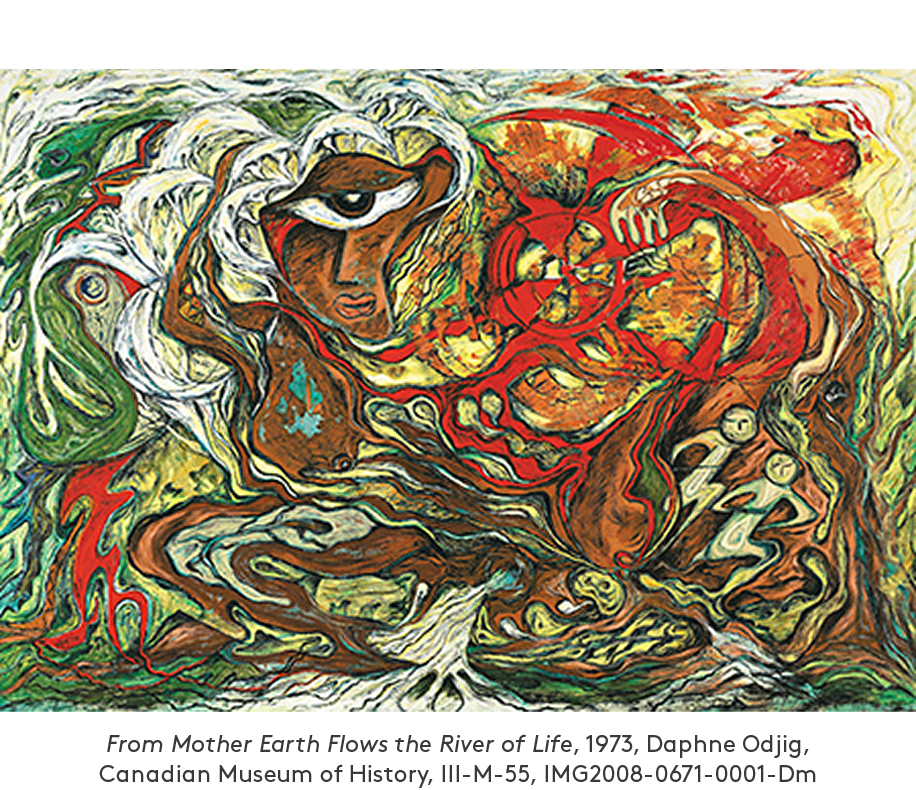 From Mother Earth Flows the River of Life, 1973 - Daphne Odjig