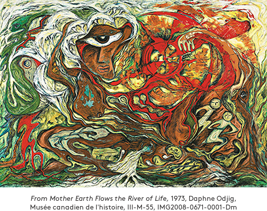 From Mother Earth Flows the River of Life, 1973 - Daphne Odjig
