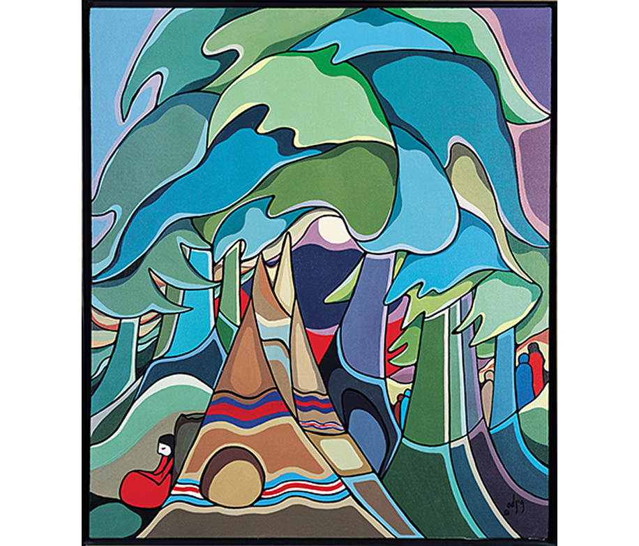 And Some Watched The Sunset, 1985 - Daphne Odjig