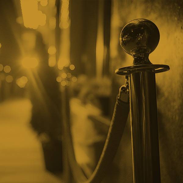 Photo of stanchion. (Crowd control, line dividers).