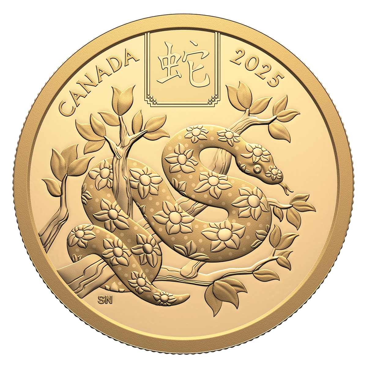Lunar Year of the Snake - Pure Gold Coin (2025)