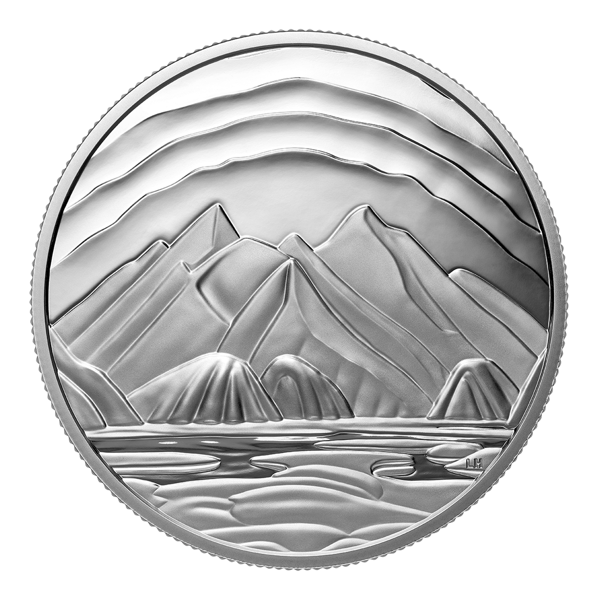 <em>Baffin Island Mountains</em> by Lawren S. Harris - 2025 Fine Silver Coin