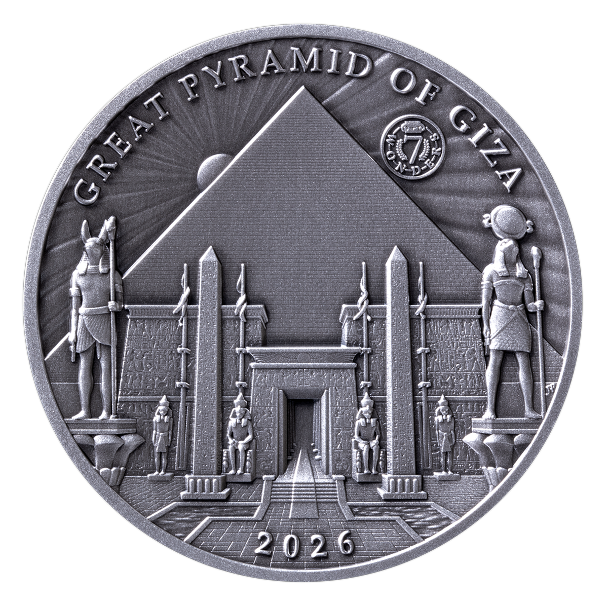 Great Pyramid of Giza - Fine Silver Coin