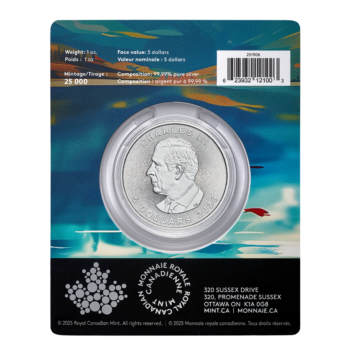 2026 Treasured Silver Maple Leaf: Celebration Privy Mark - 1 oz. 99.99% Pure Silver Coin (Premium Bullion) 