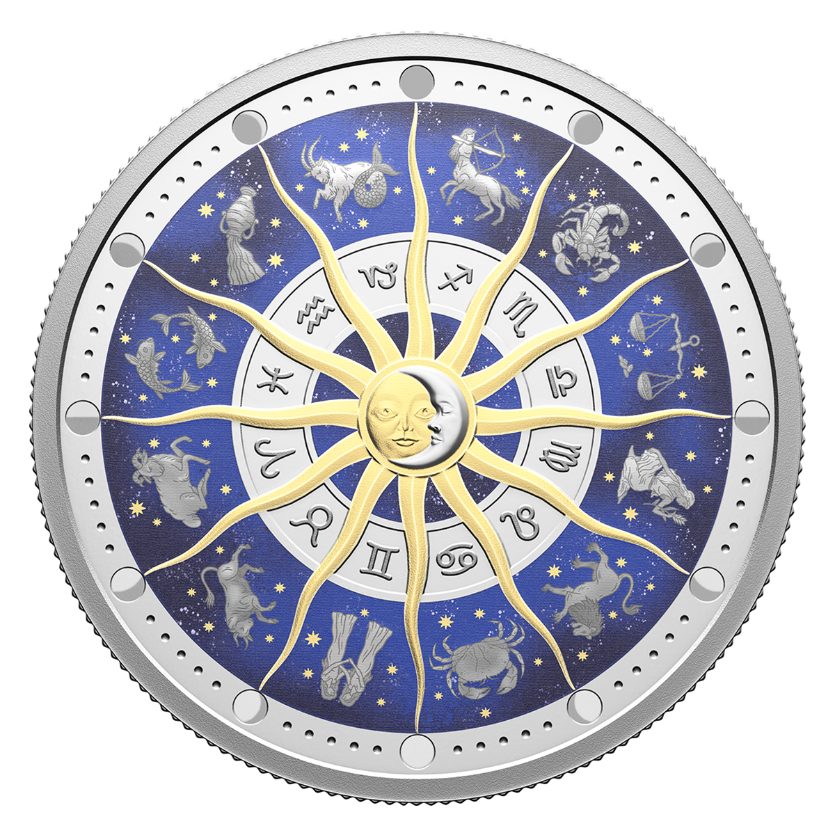Zodiac Signs - 2 oz. Fine Silver Coin