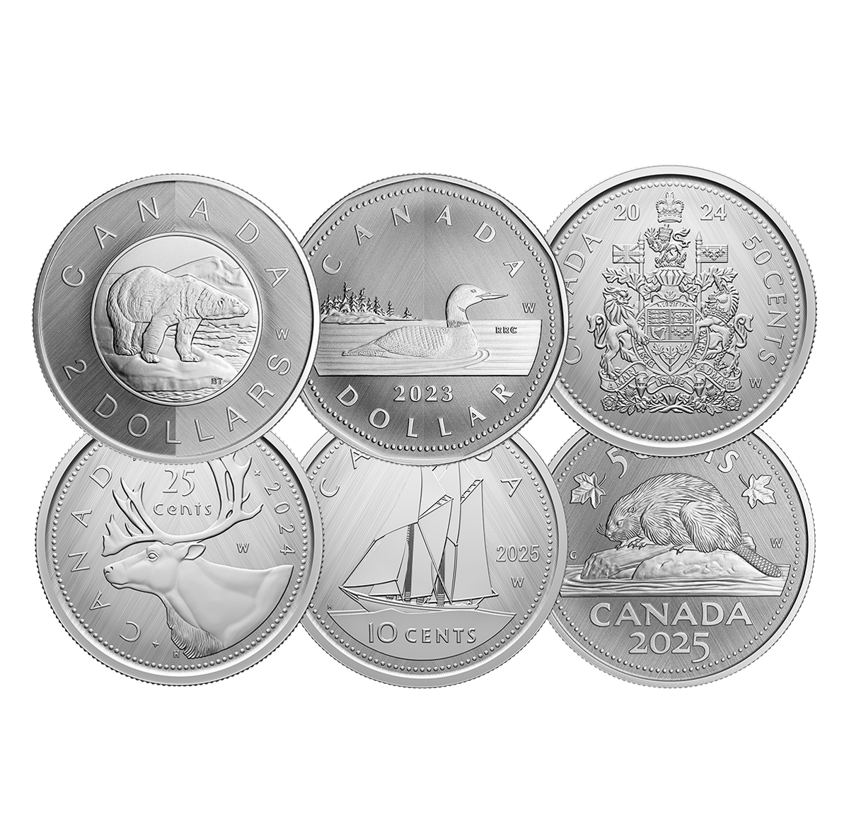 Tribute: W Mint Mark - 1 oz. Fine Silver Six-Coin Subscription
