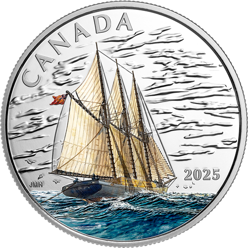 Tall Ships: Three-masted Schooner – Fine Silver Coin