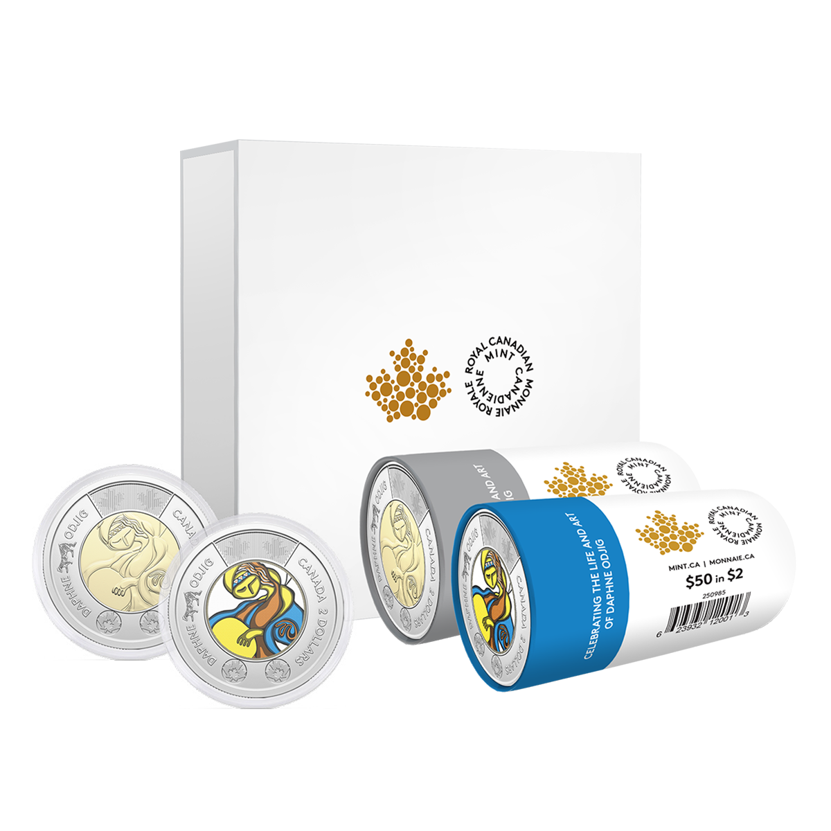 2025 $2 Celebrating the Life and Art of Daphne Odjig Special Wrap Roll Box Set