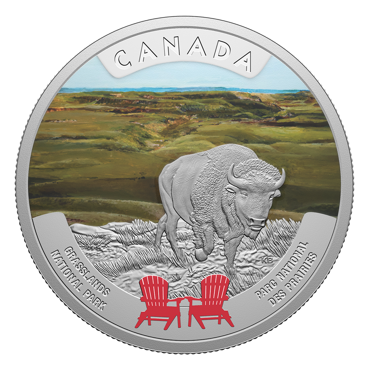Canada’s National Parks – Grasslands National Park – 1 oz. Fine Silver Coin