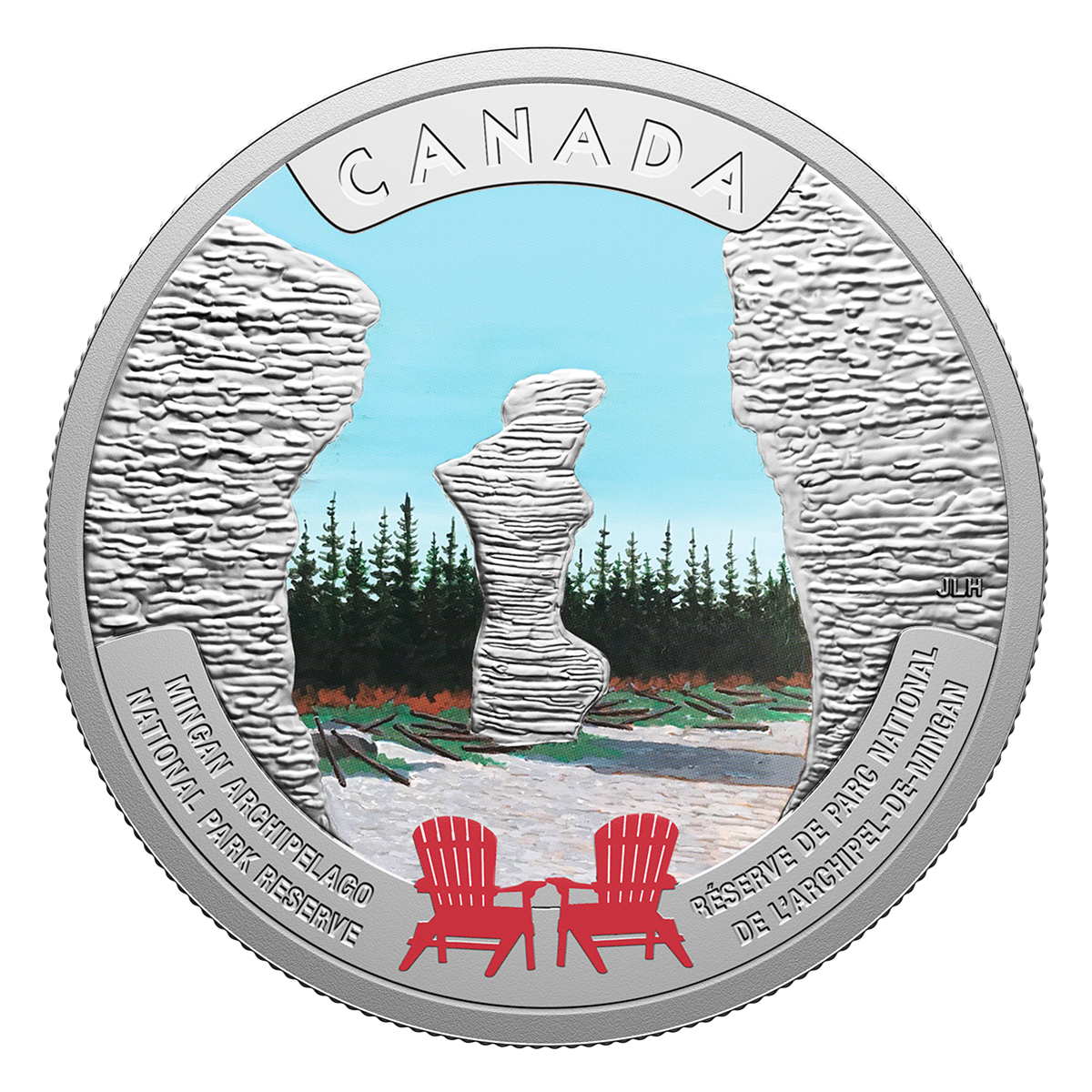 Canada’s National Parks – Mingan Archipelago National Park Reserve – 1&nbsp;oz. Fine Silver Coin