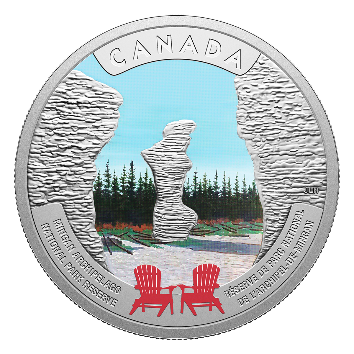 Canada’s National Parks – Mingan Archipelago National Park Reserve – 1 oz. Fine Silver Coin
