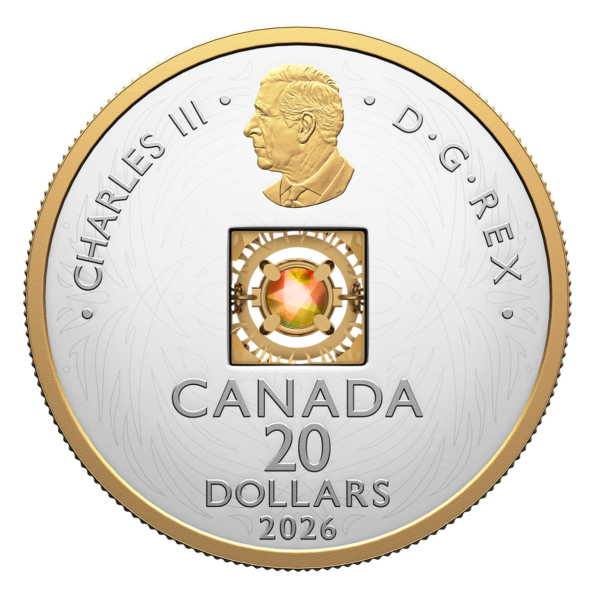 Dancing Ammolite: Elements of Nature - Fire – Fine Silver Coin