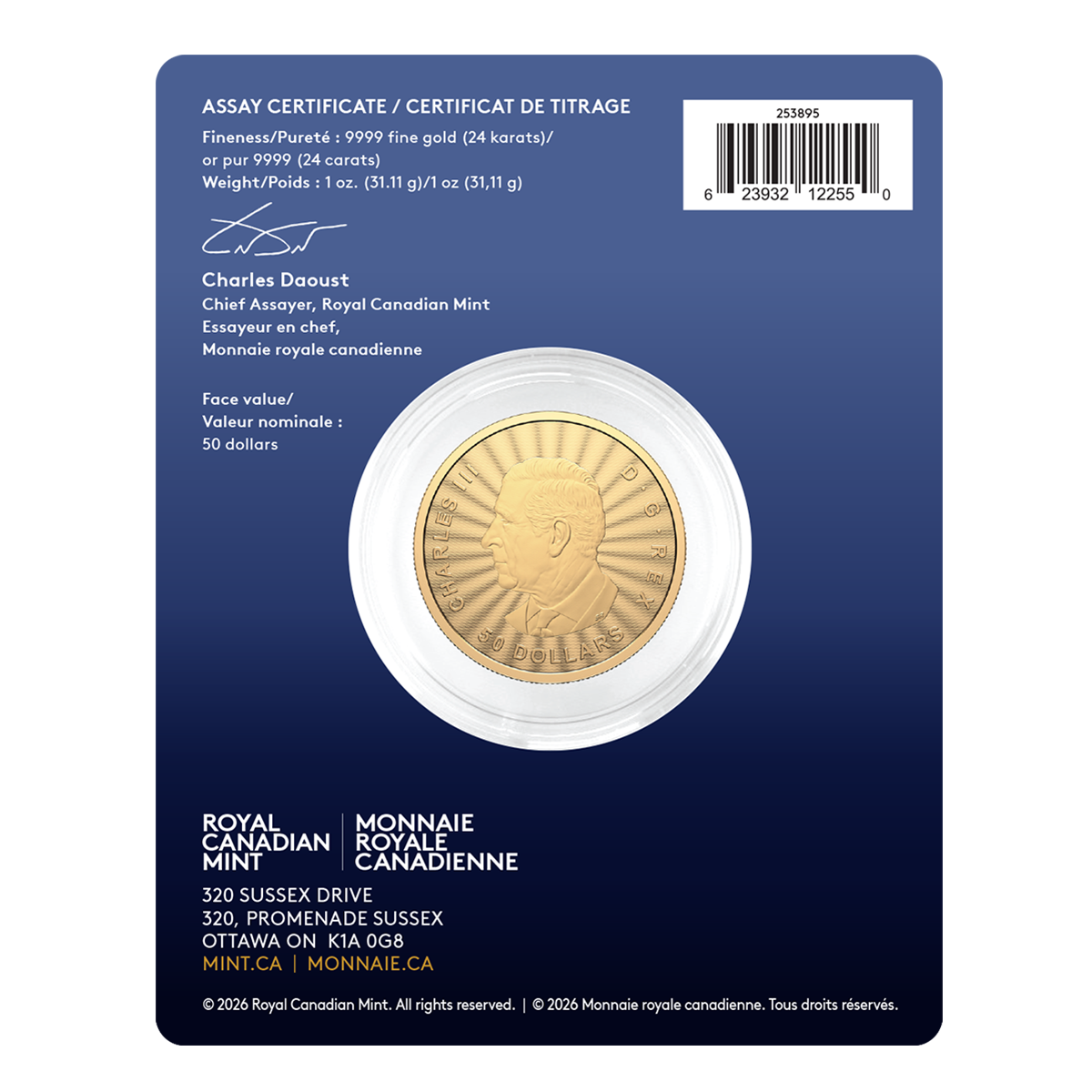 2026 The Majestic Wolf – 1 oz. 99.99% Pure Gold Coin (Premium Bullion)