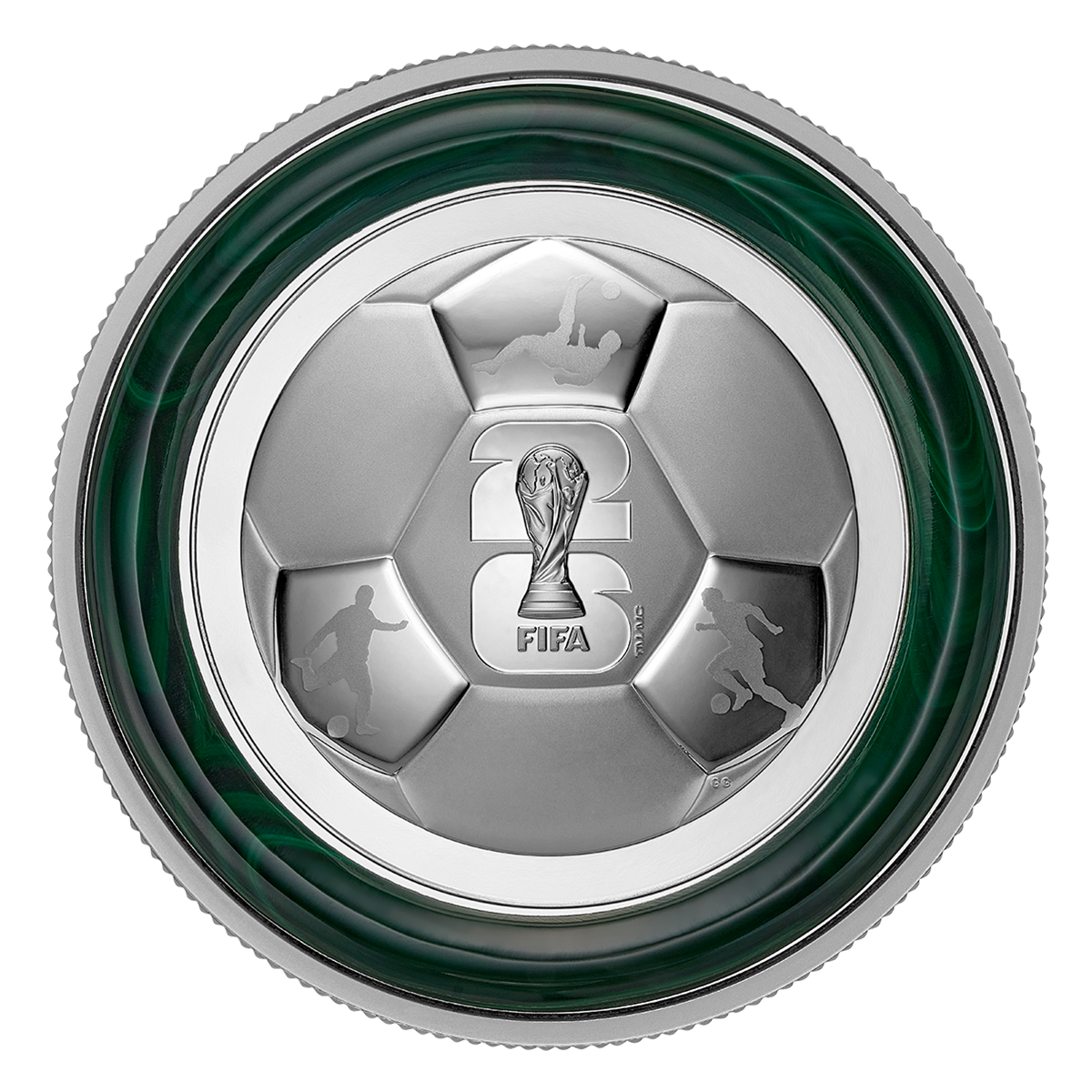 FIFA World Cup 2026ᵀᴹ: The Trophy – 5 oz. Fine Silver Coin